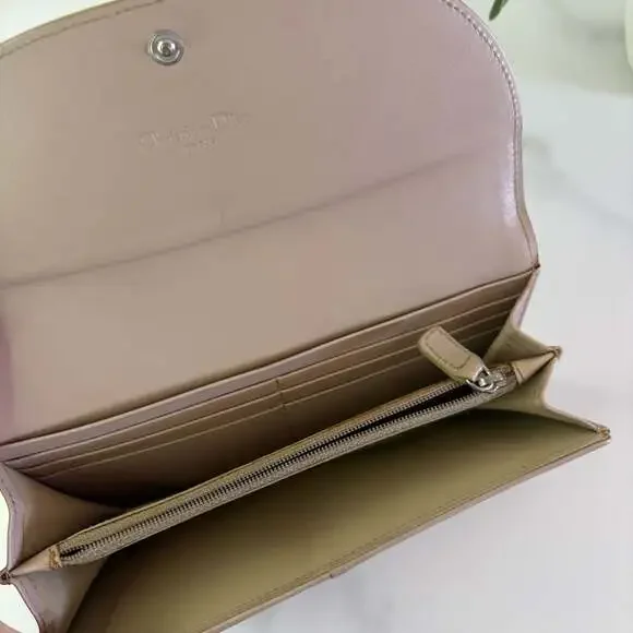 Christian Dior Vintage Trotter Romantique Bow Long Continental Wallet - Picture 5 of 13
